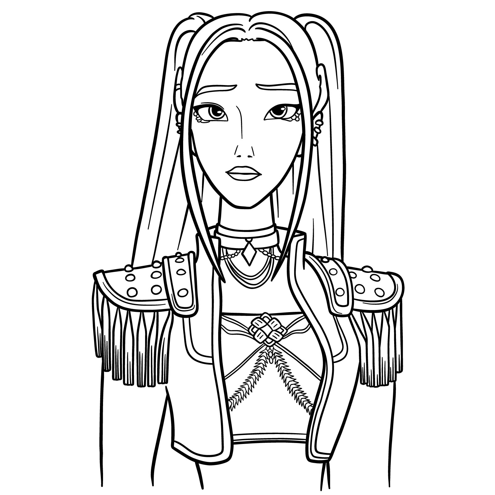 How to Draw Mira from KPop Demon Hunters - final step