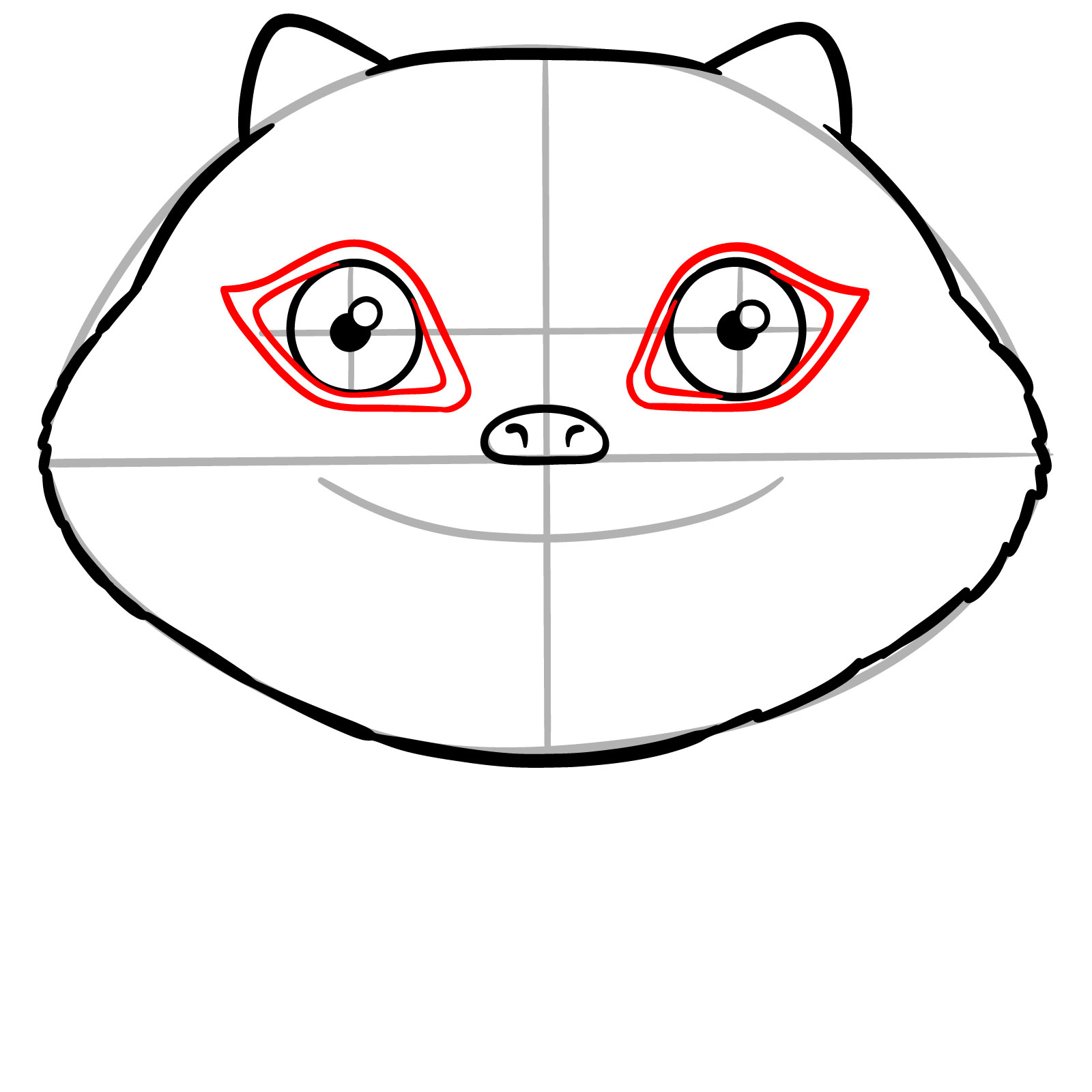 How to Draw Derpy the Tiger from KPop Demon Hunters - step 08