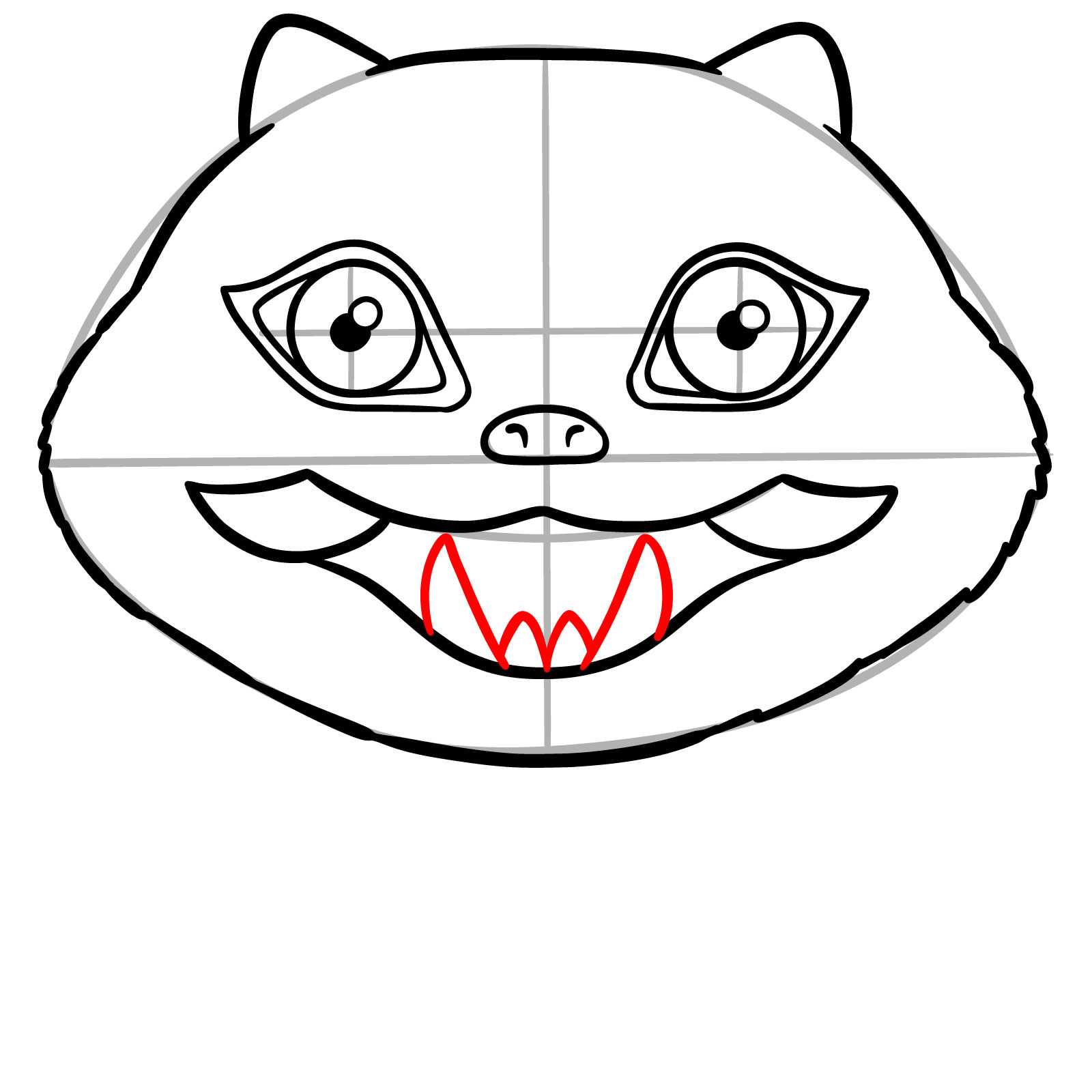 How to Draw Derpy the Tiger from KPop Demon Hunters - step 11