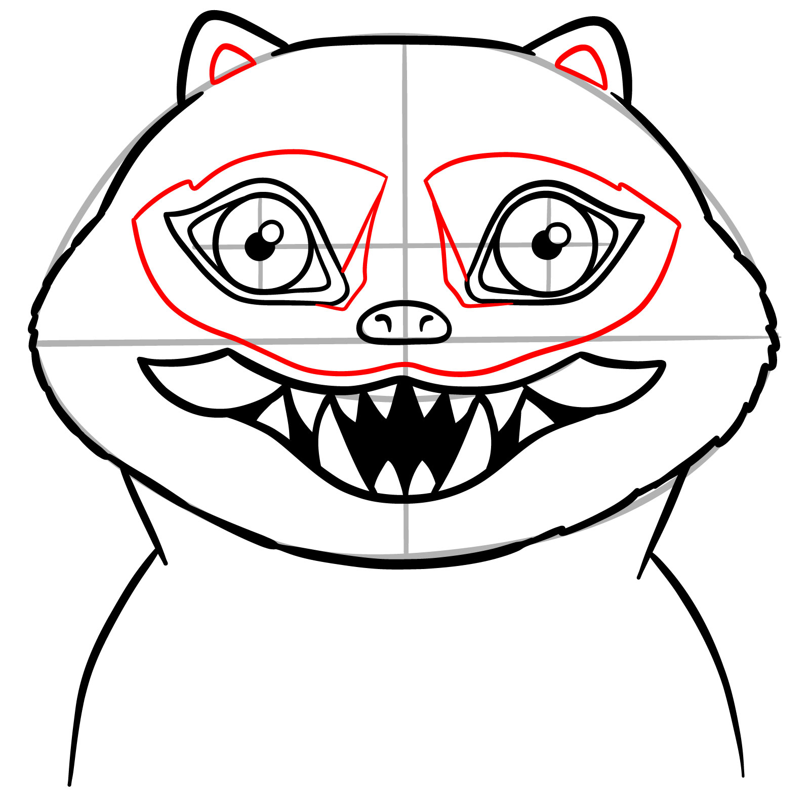 How to Draw Derpy the Tiger from KPop Demon Hunters - step 14