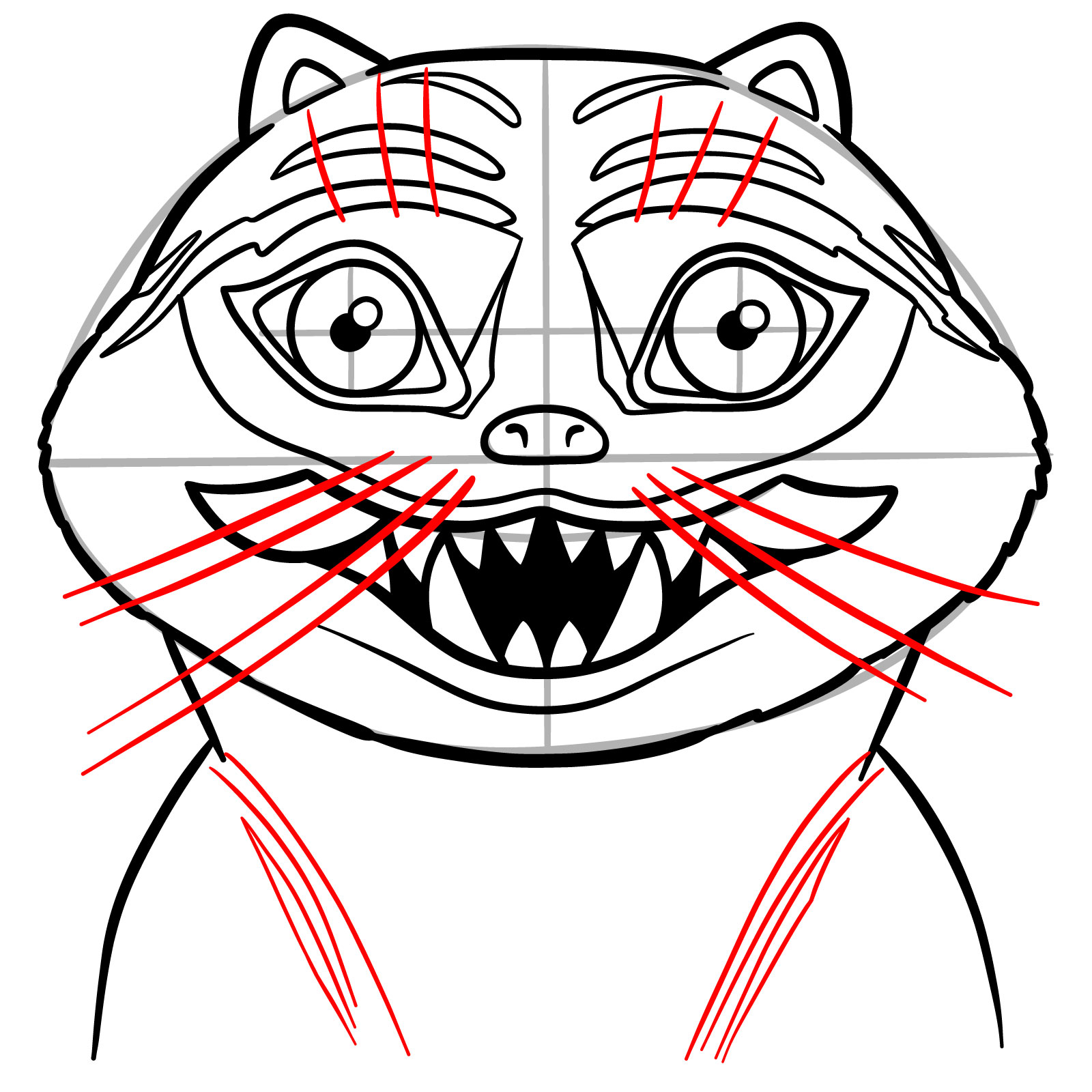 How to Draw Derpy the Tiger from KPop Demon Hunters - step 16