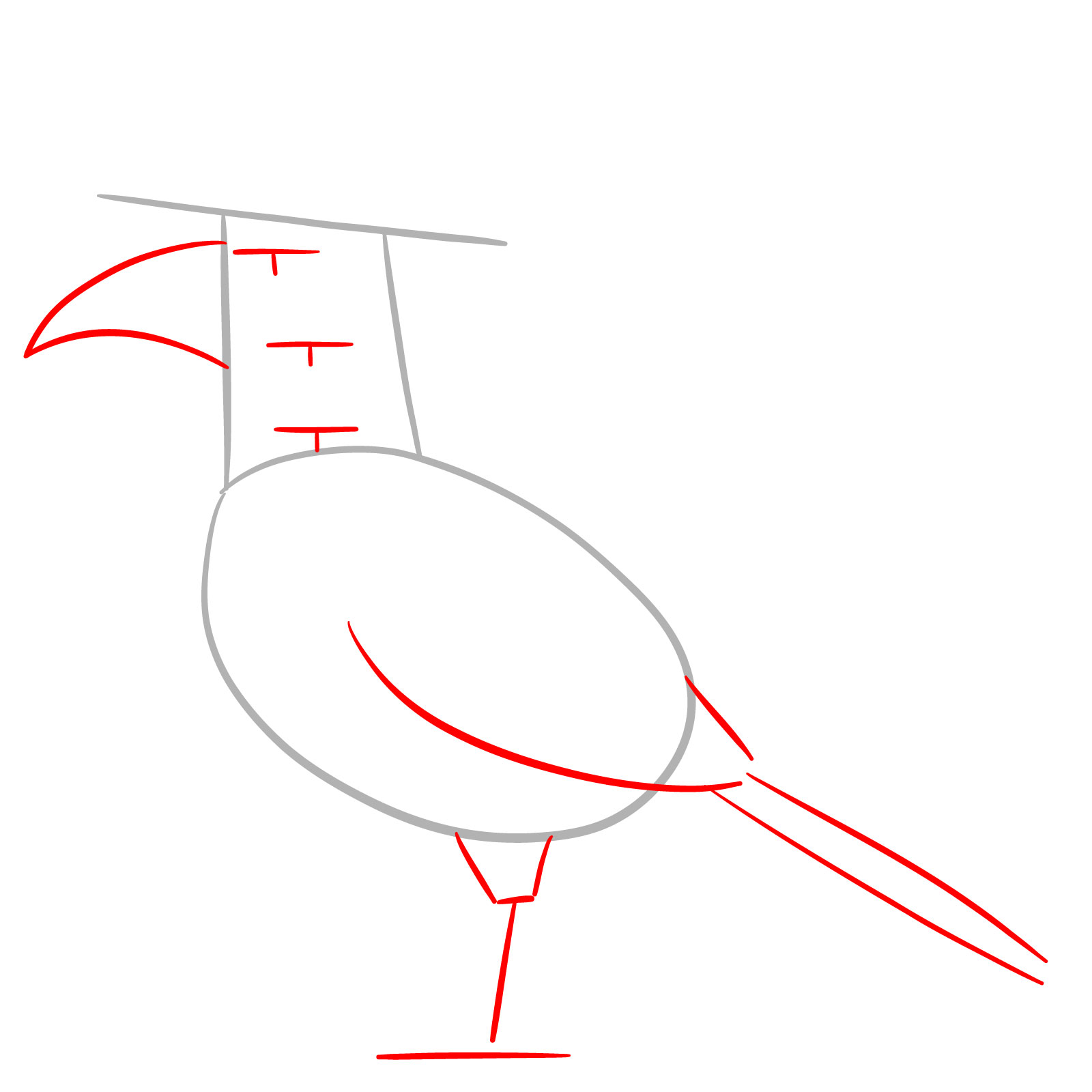 How to Draw Sussy the Magpie from KPop Demon Hunters - step 02