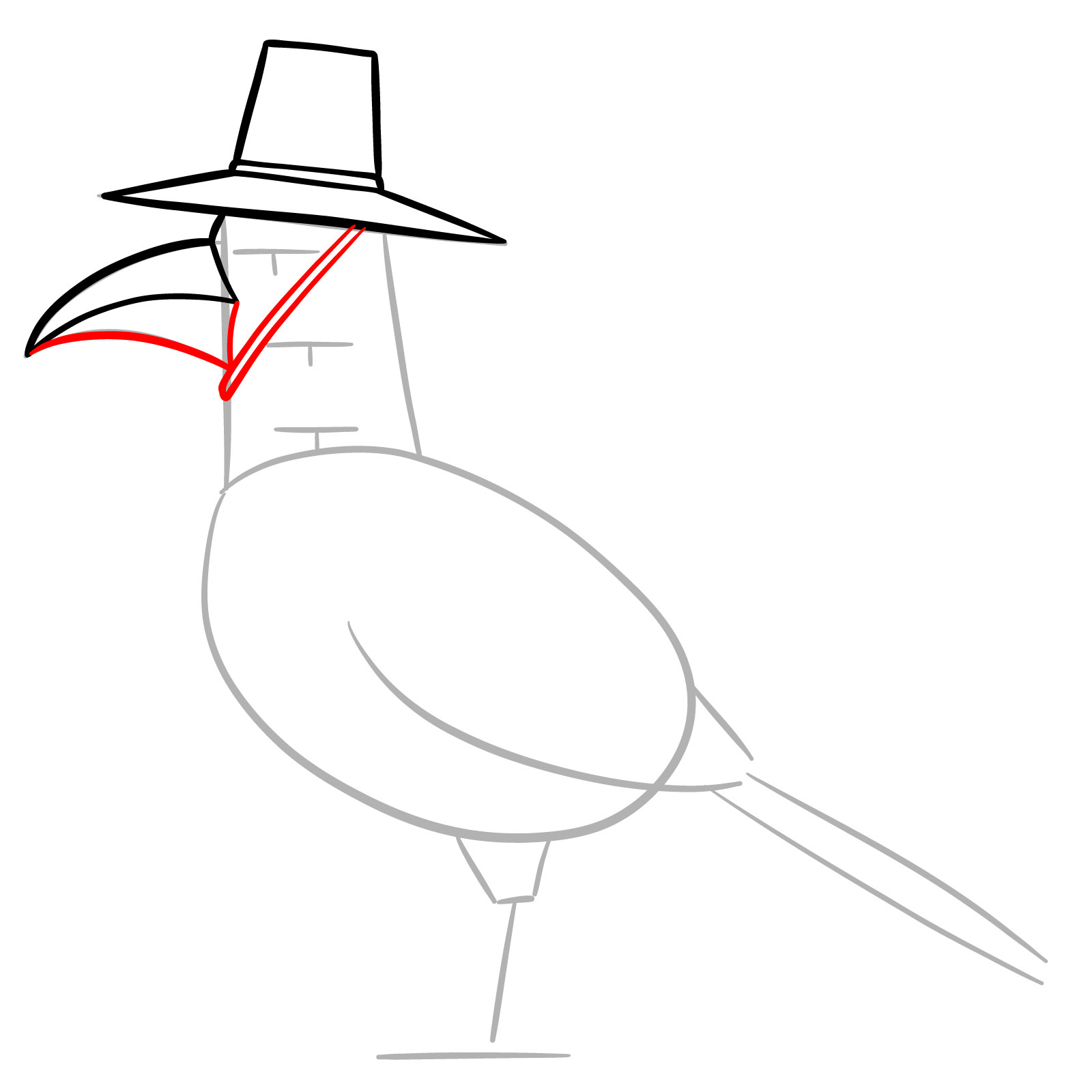 How to Draw Sussy the Magpie from KPop Demon Hunters - step 06