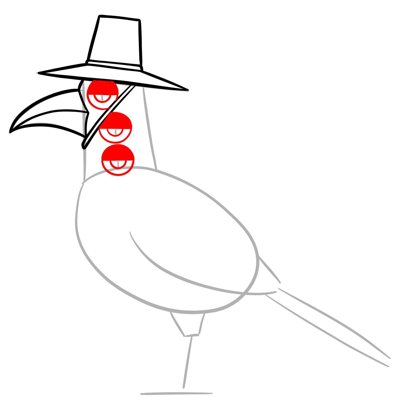 How to Draw Sussy the Magpie from KPop Demon Hunters - step 07