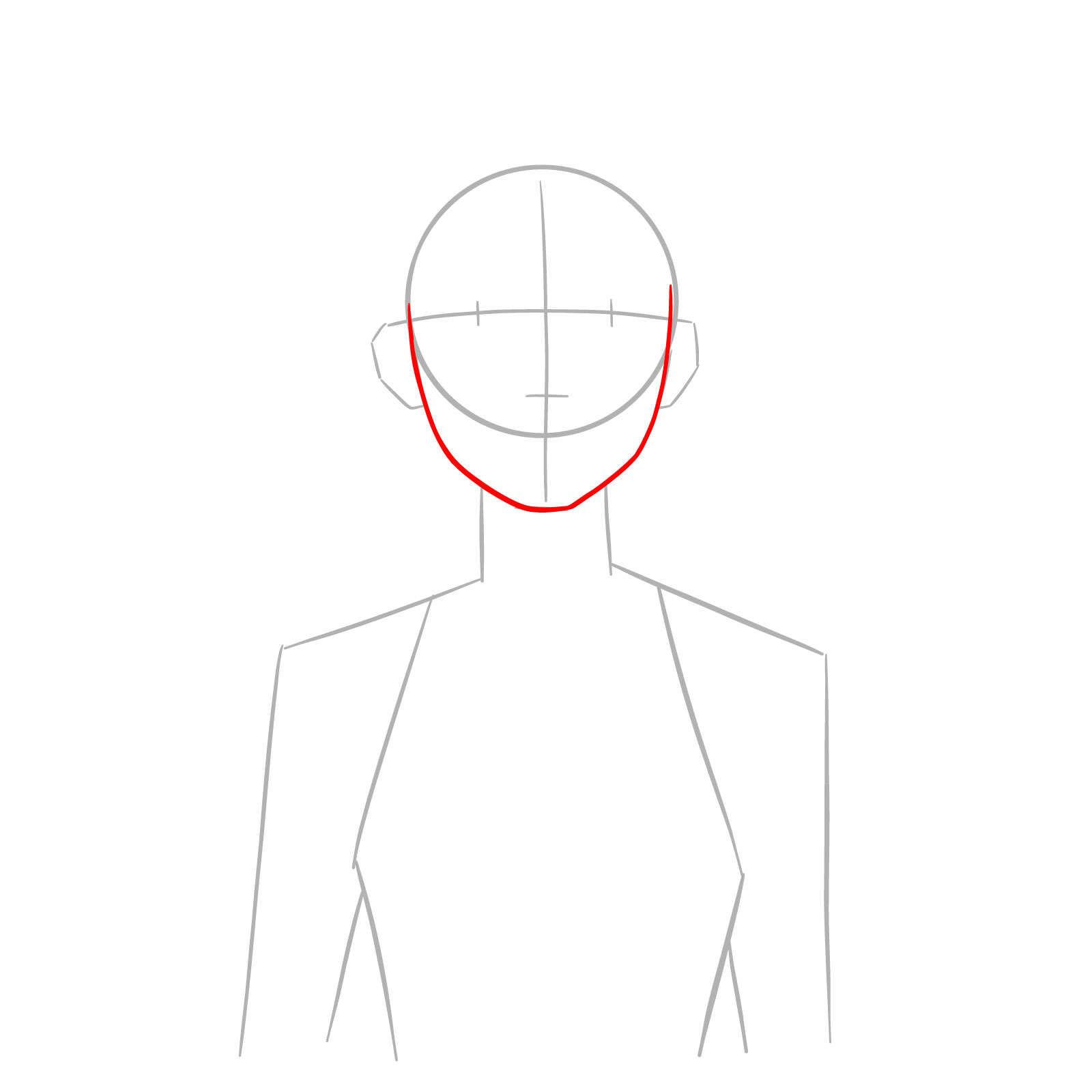 How to Draw Rumi in Demon Form - step 03