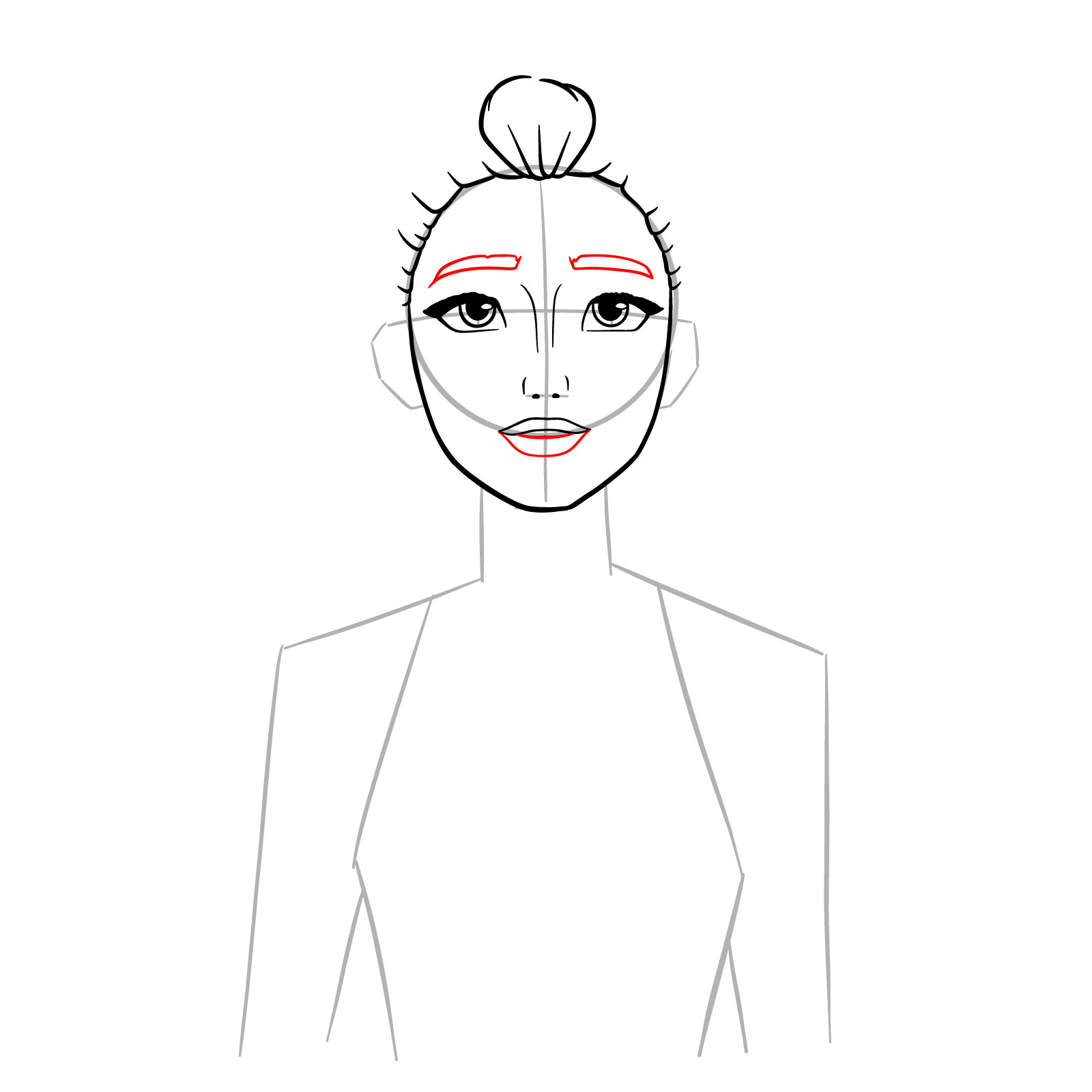 How to Draw Rumi in Demon Form - step 08