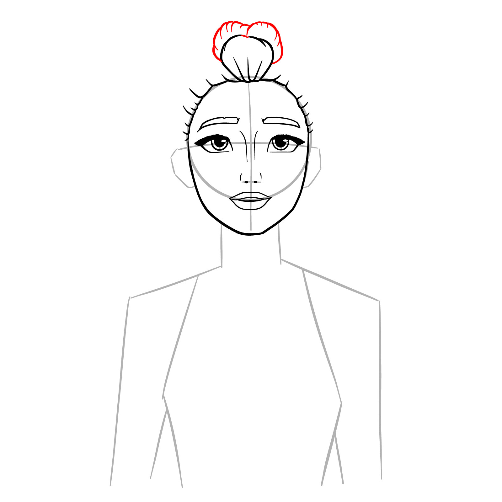 How to Draw Rumi in Demon Form - step 09