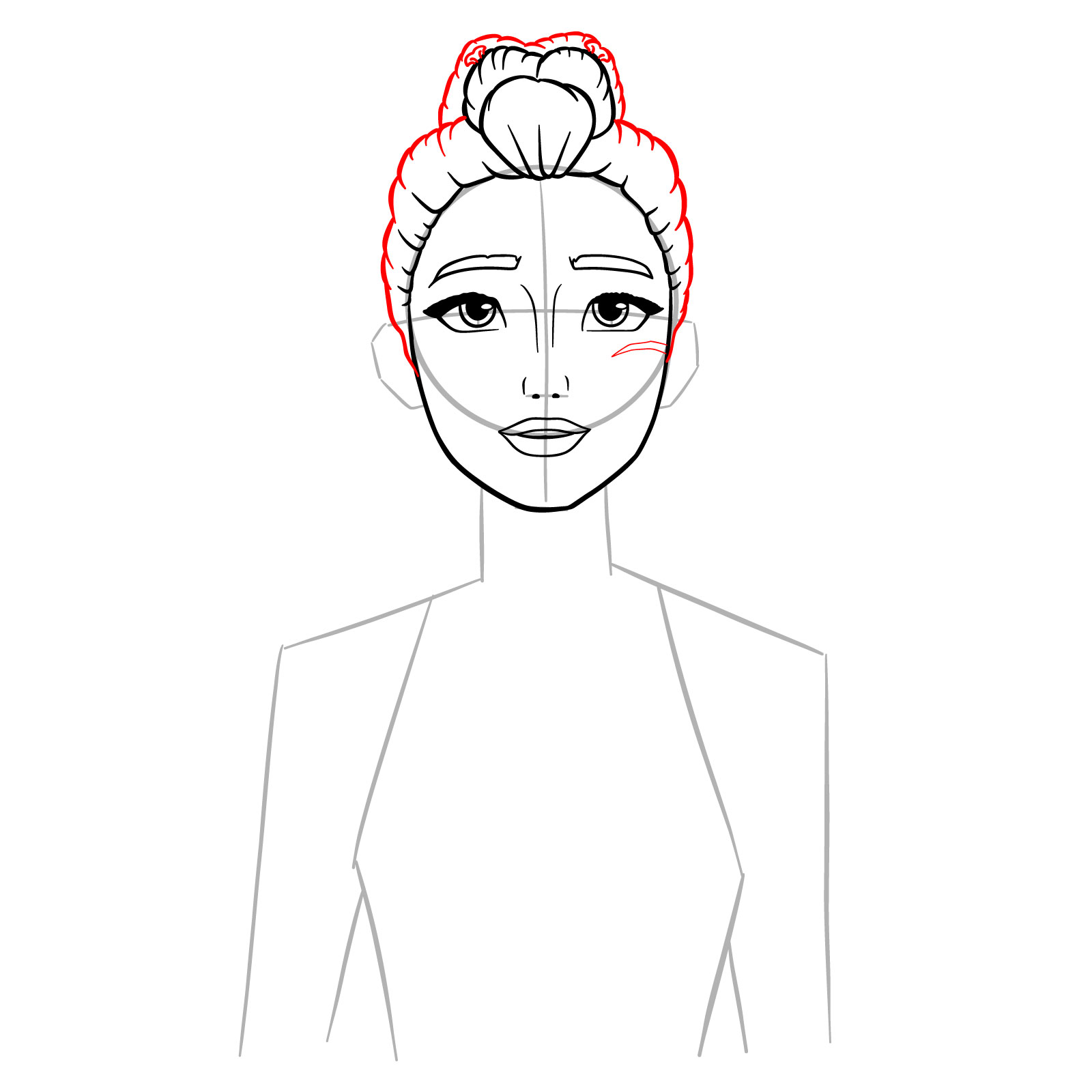 How to Draw Rumi in Demon Form - step 10