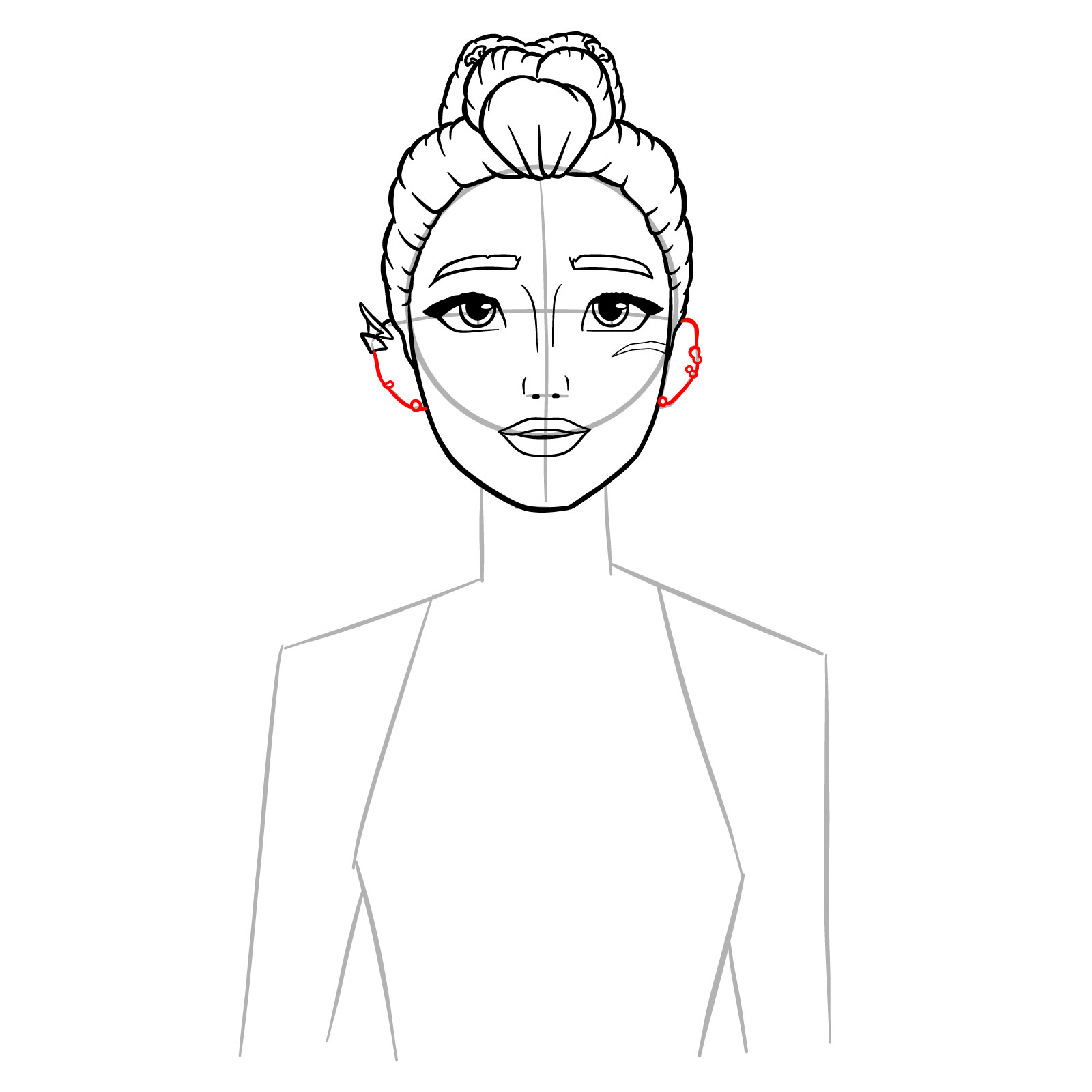 How to Draw Rumi in Demon Form - step 12