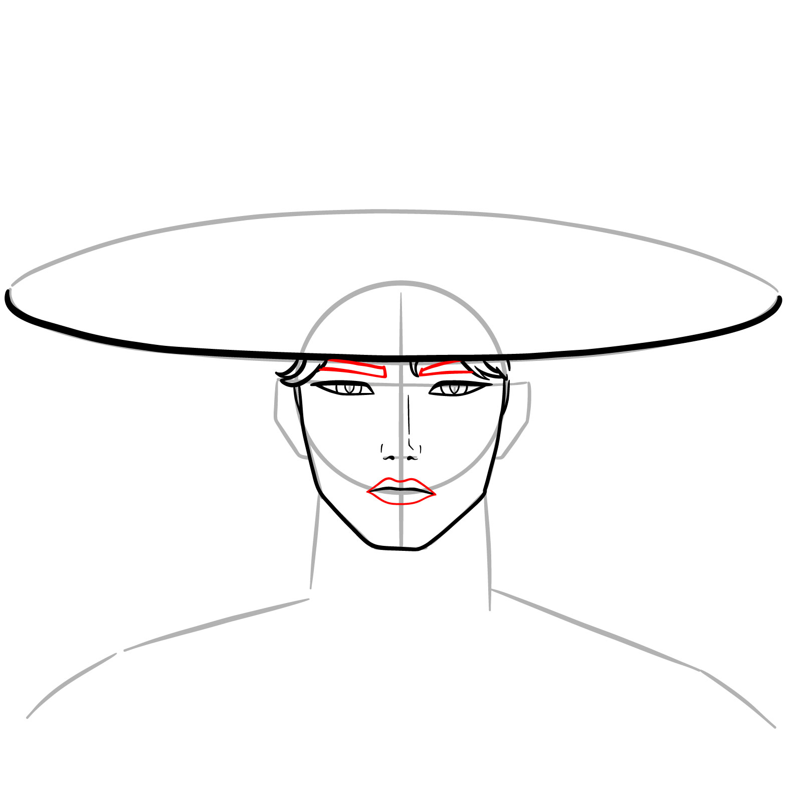 How to Draw Jinu in Demon Form - step 09