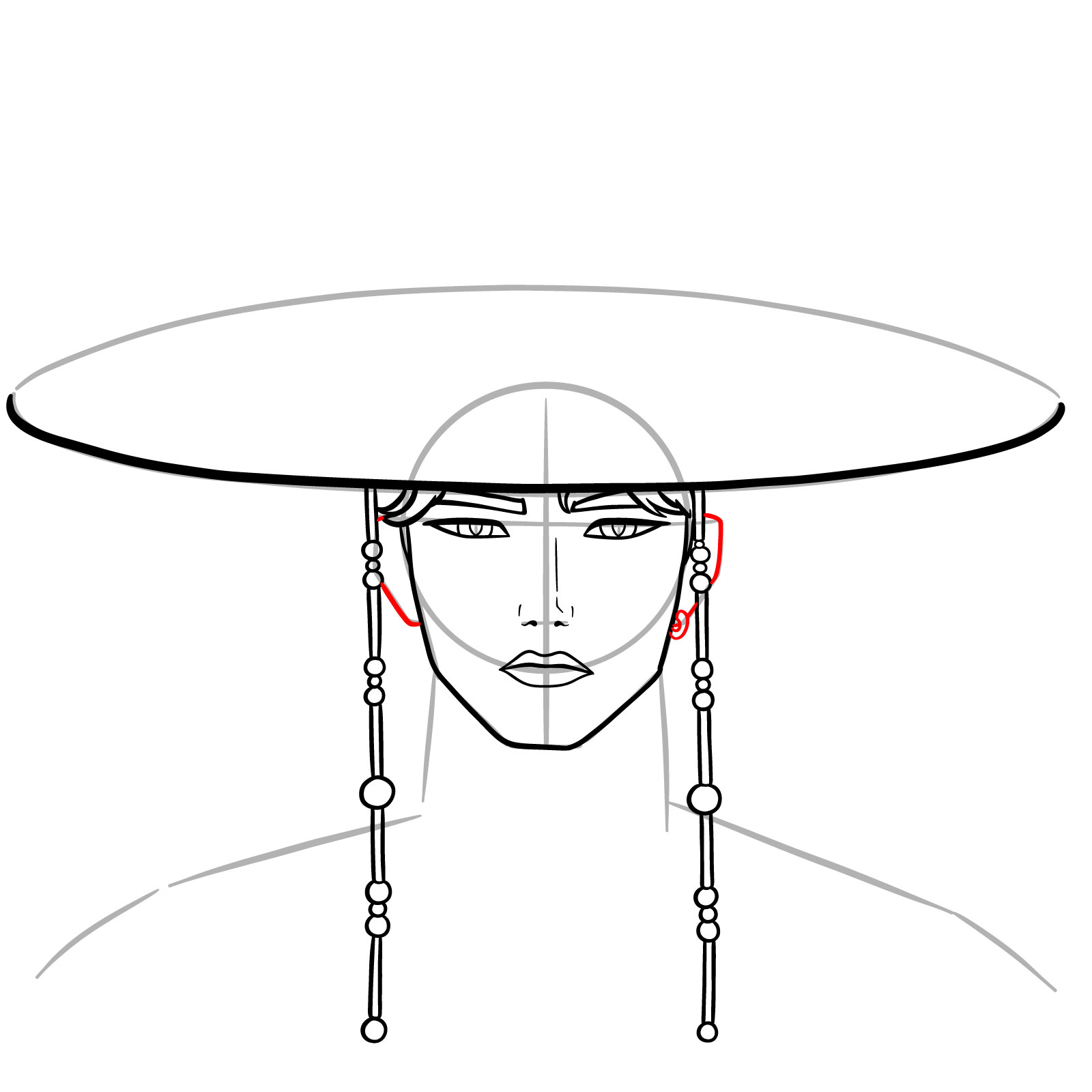 How to Draw Jinu in Demon Form - step 11