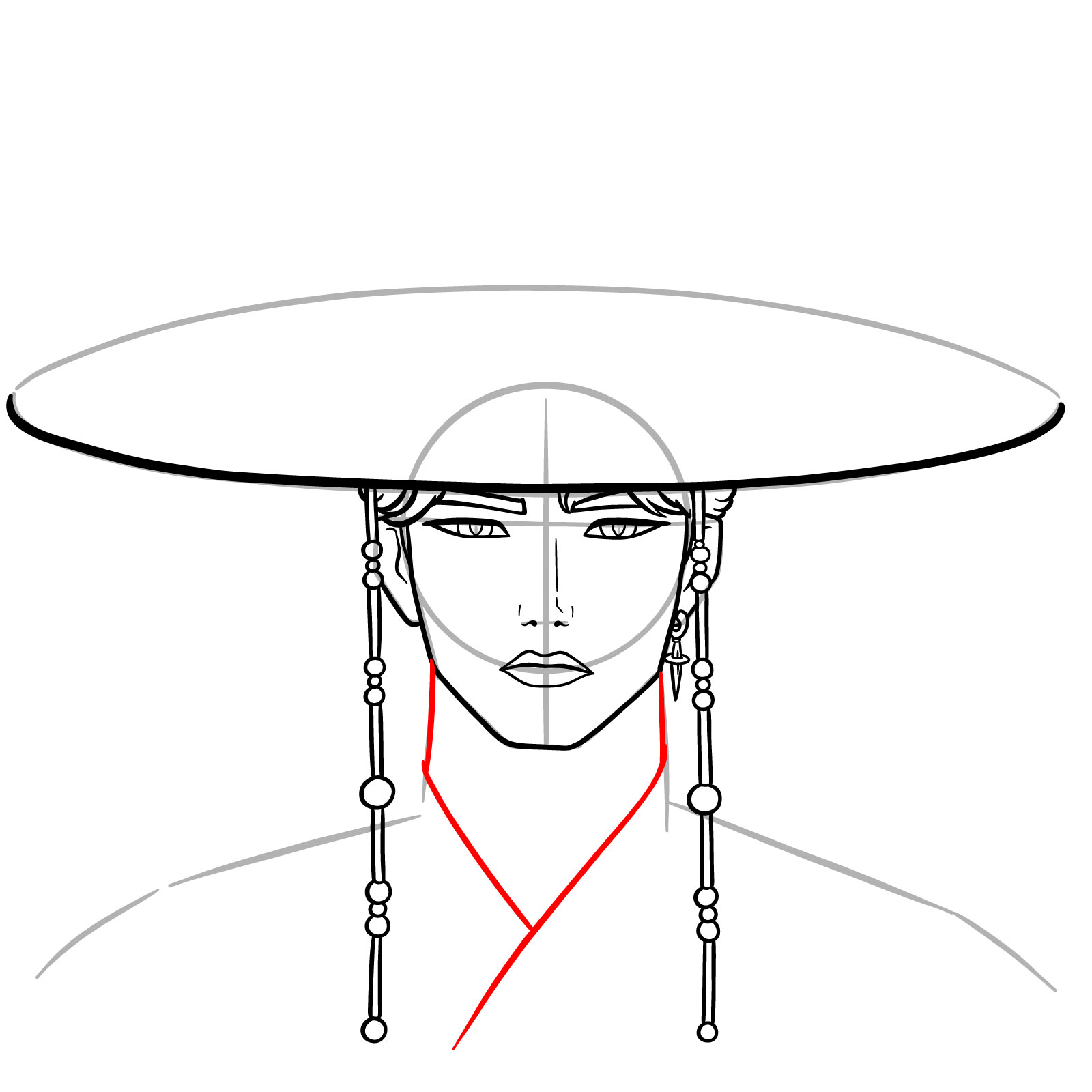How to Draw Jinu in Demon Form - step 13