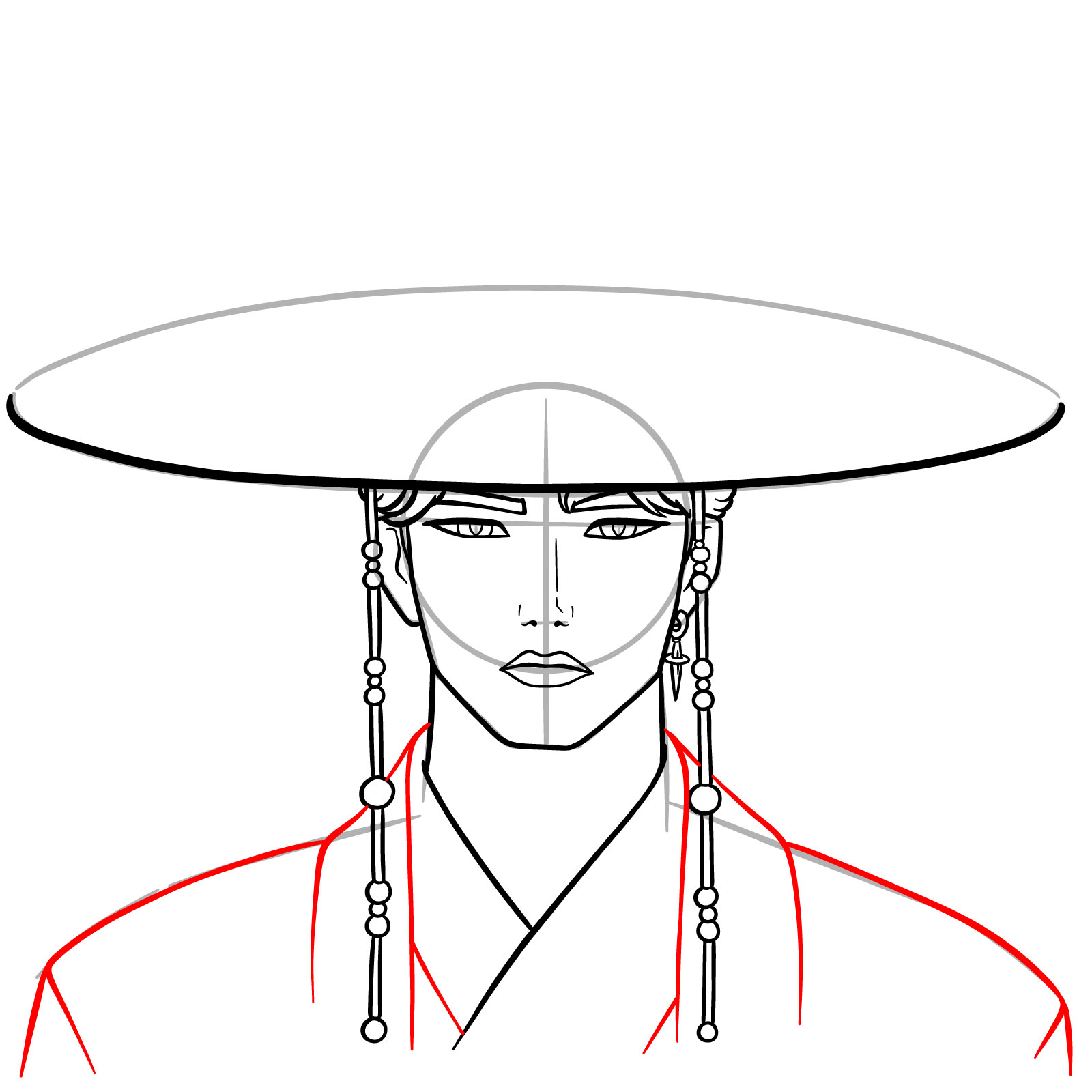 How to Draw Jinu in Demon Form - step 14