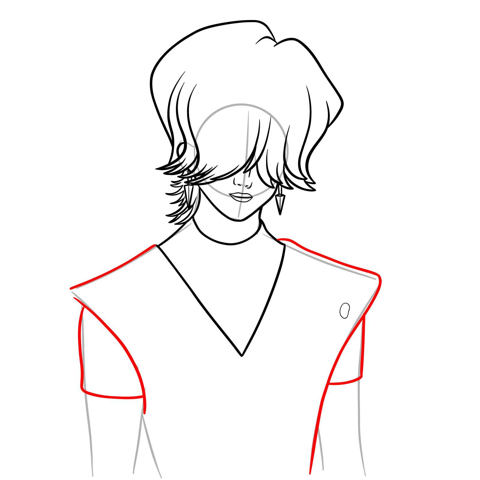 How to Draw Mystery from KPop Demon Hunters - step 12