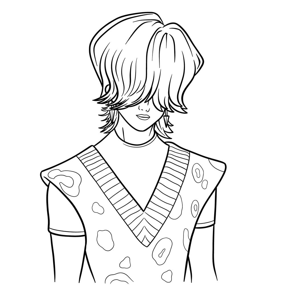 How to Draw Mystery Saja from KPop Demon Hunters