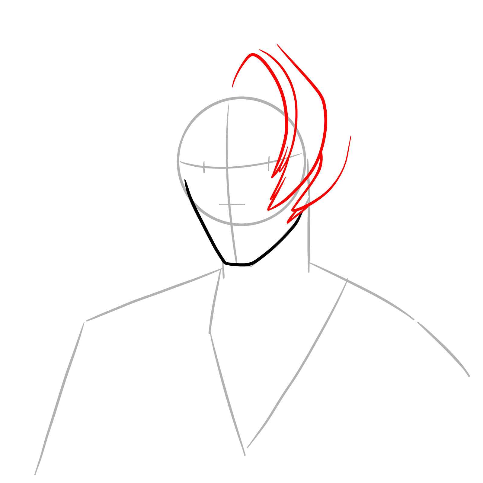 How to Draw Romance from Saja Boys - step 04