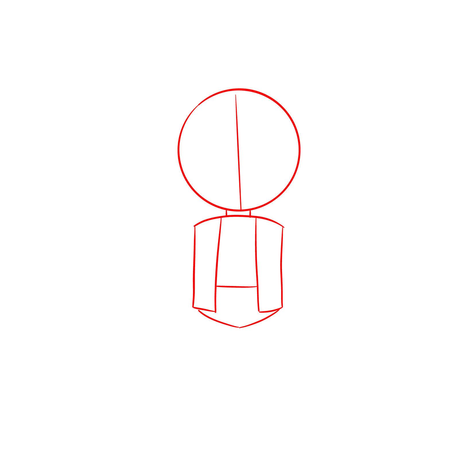 How to Draw Chibi Rumi from KPop Demon Hunters - step 01