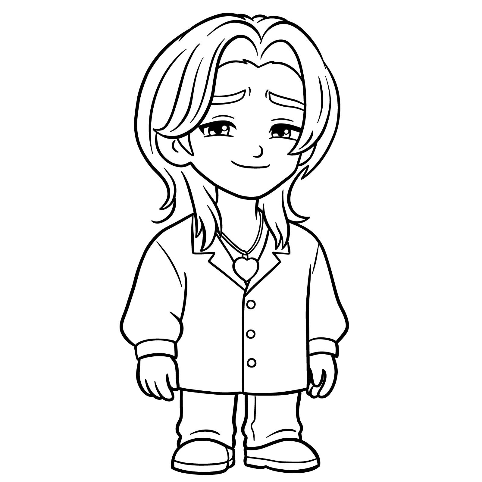 How to Draw Chibi Romance Saja - step 17