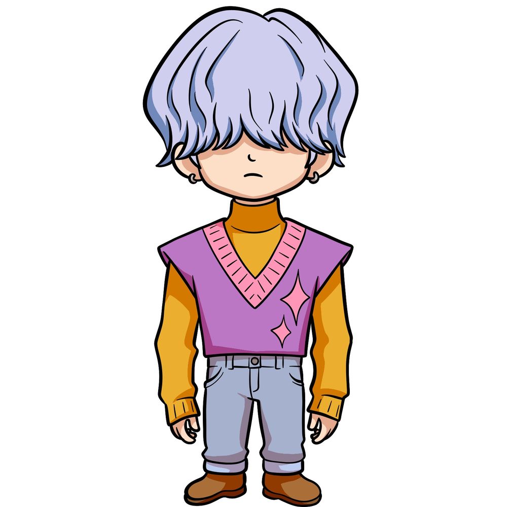 How to Draw Chibi Mystery Saja from KPop Demon Hunters