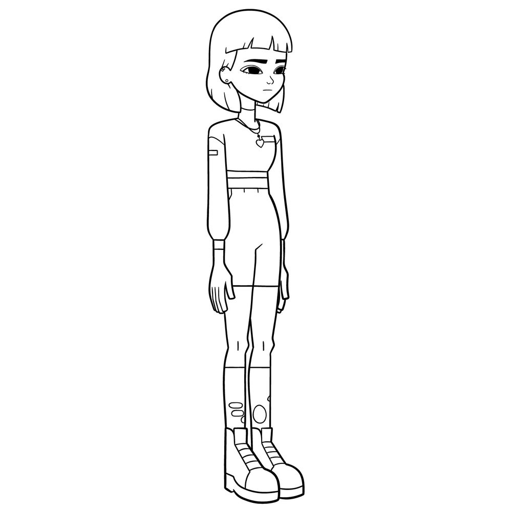 How to Draw Jentry Chau Full Body from the Animated Series