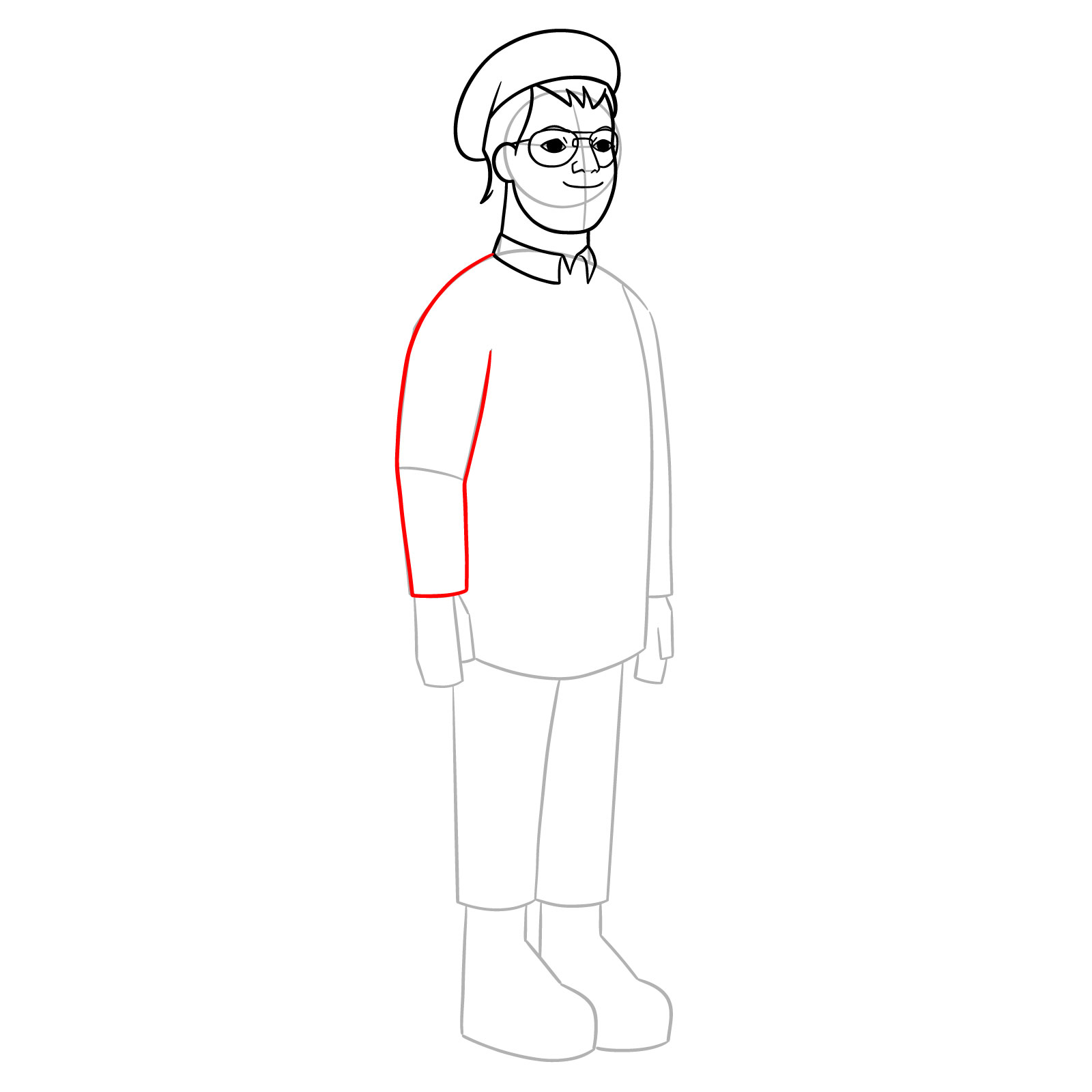 How to Draw Rupert from Jentry Chau vs. The Underworld - step 12