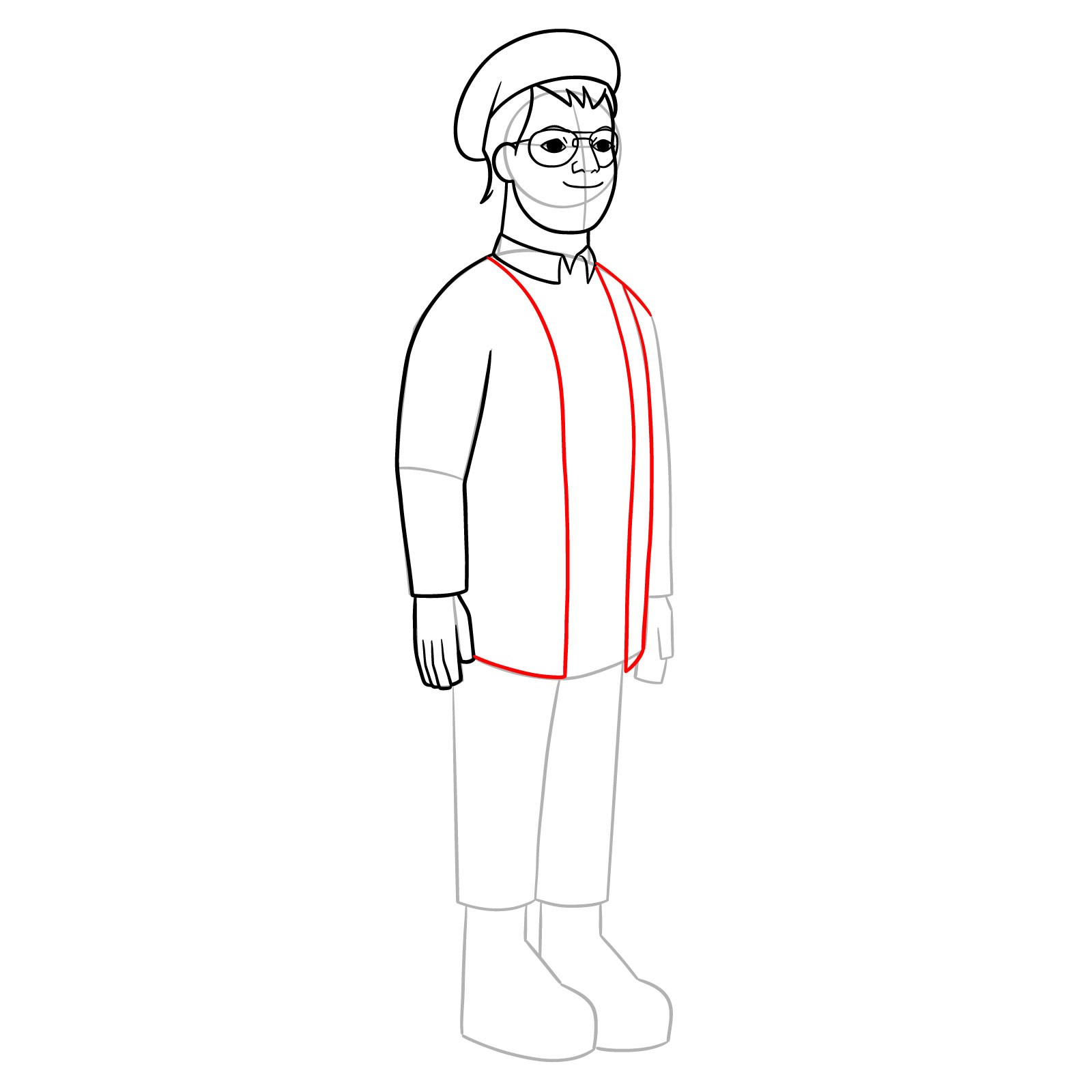 How to Draw Rupert from Jentry Chau vs. The Underworld - step 14
