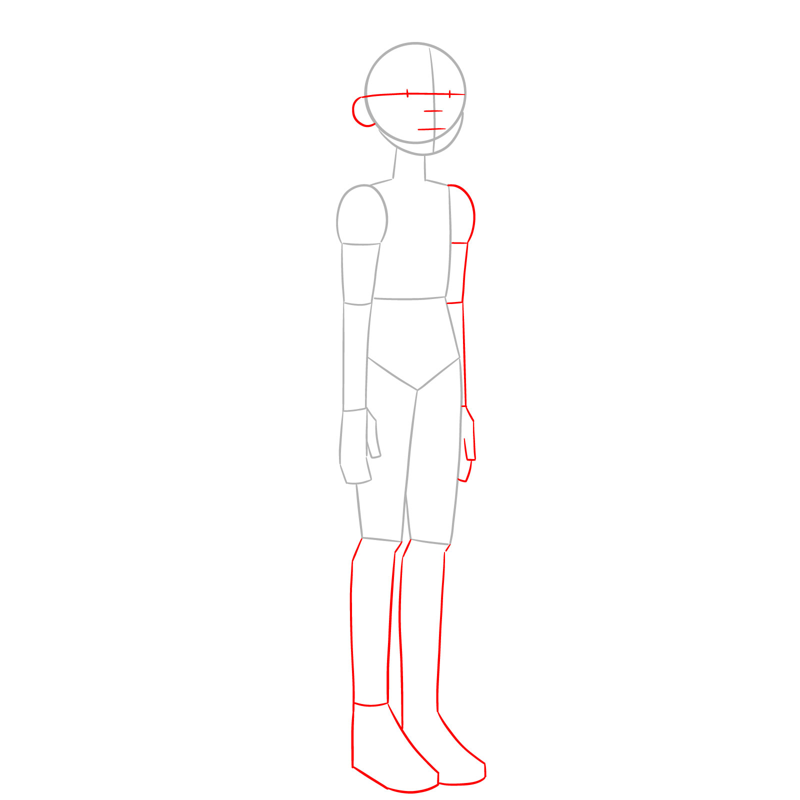 How to Draw Stella Gonzales from Jentry Chau - step 02