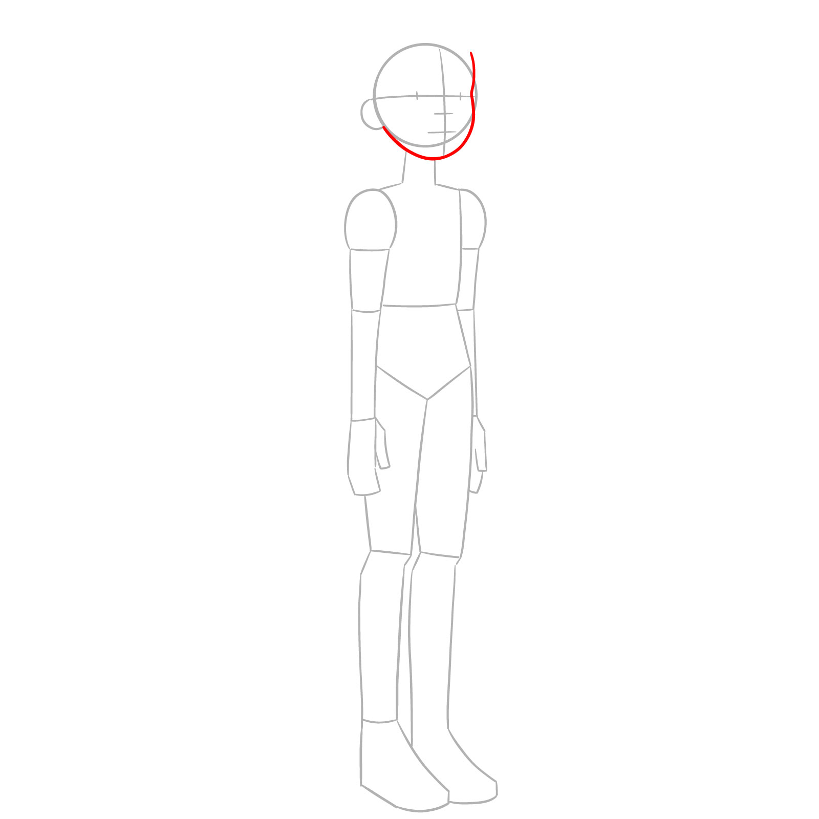 How to Draw Stella Gonzales from Jentry Chau - step 03
