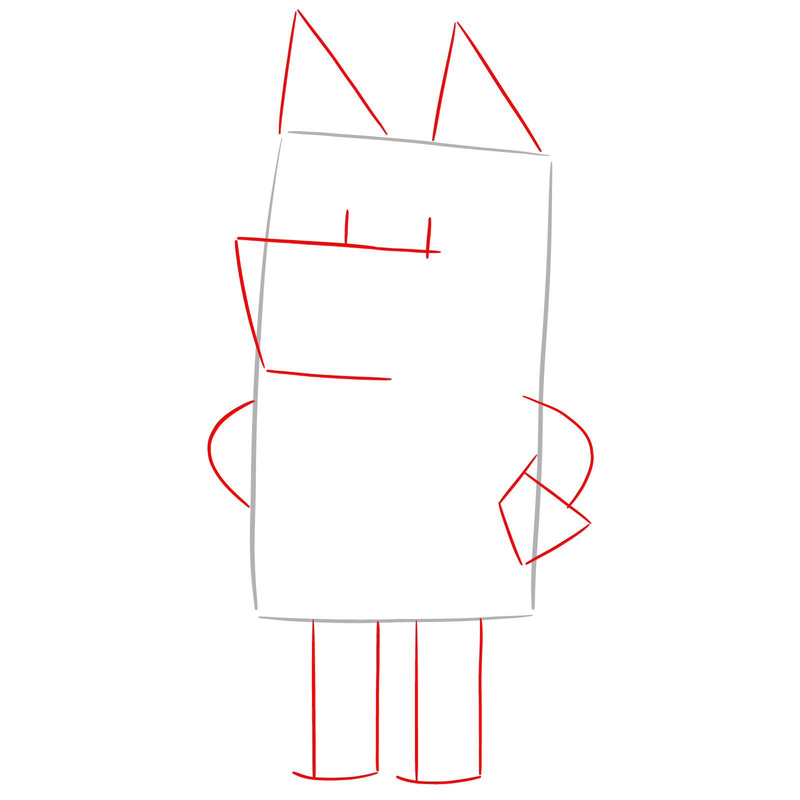 How to Draw Bandit Heeler - step 02