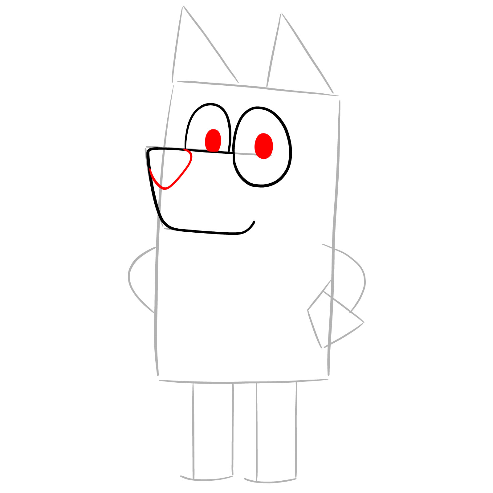 How to Draw Bandit Heeler - step 05