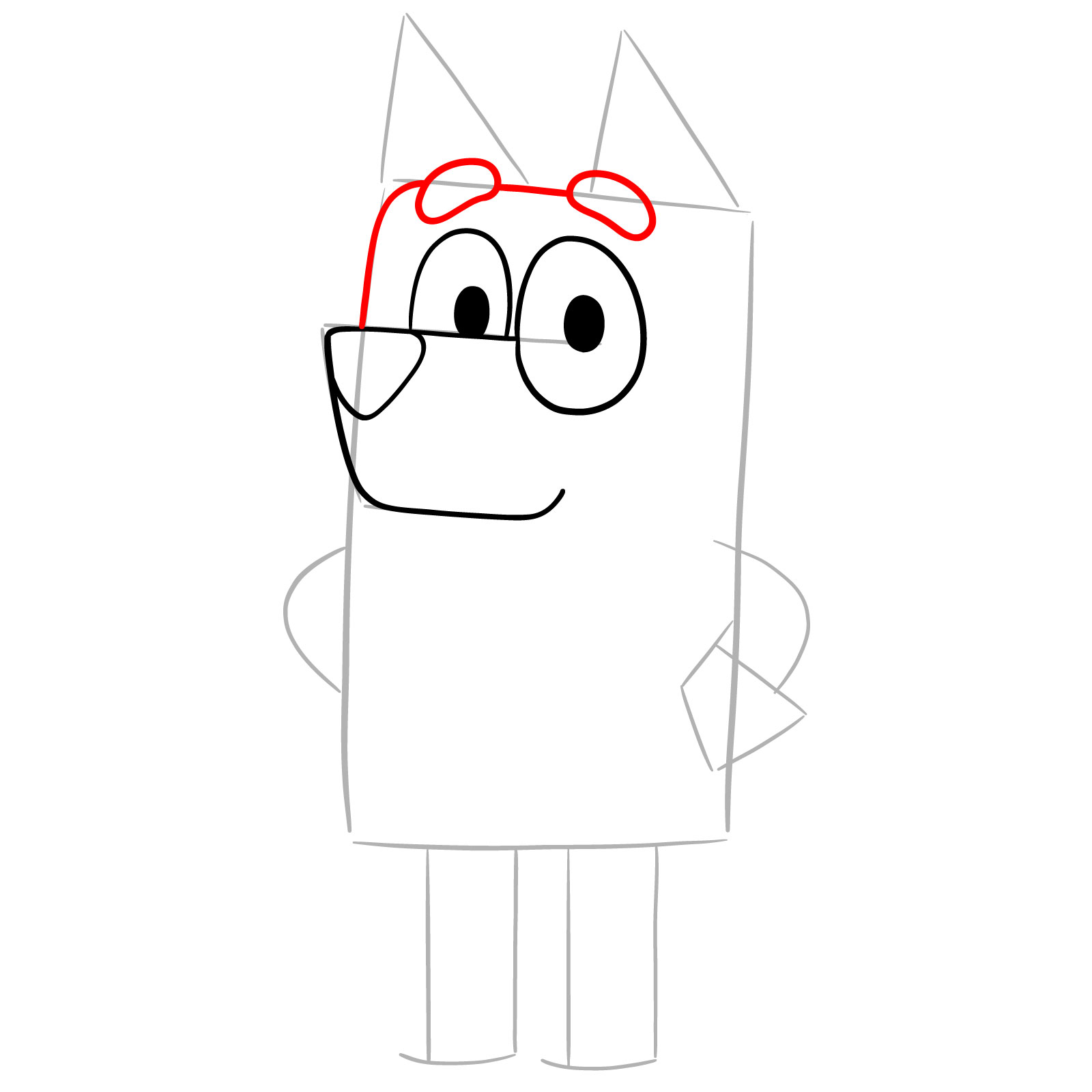 How to Draw Bandit Heeler - step 06