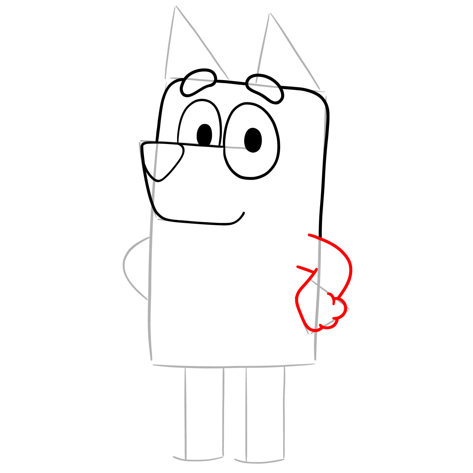 How to Draw Bandit Heeler - step 08