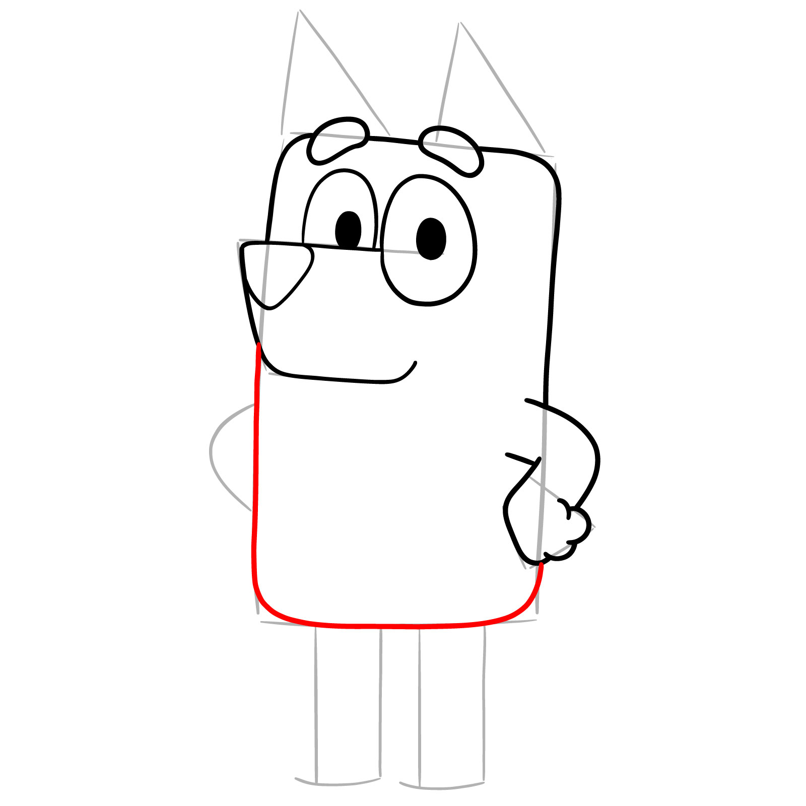 How to Draw Bandit Heeler - step 09