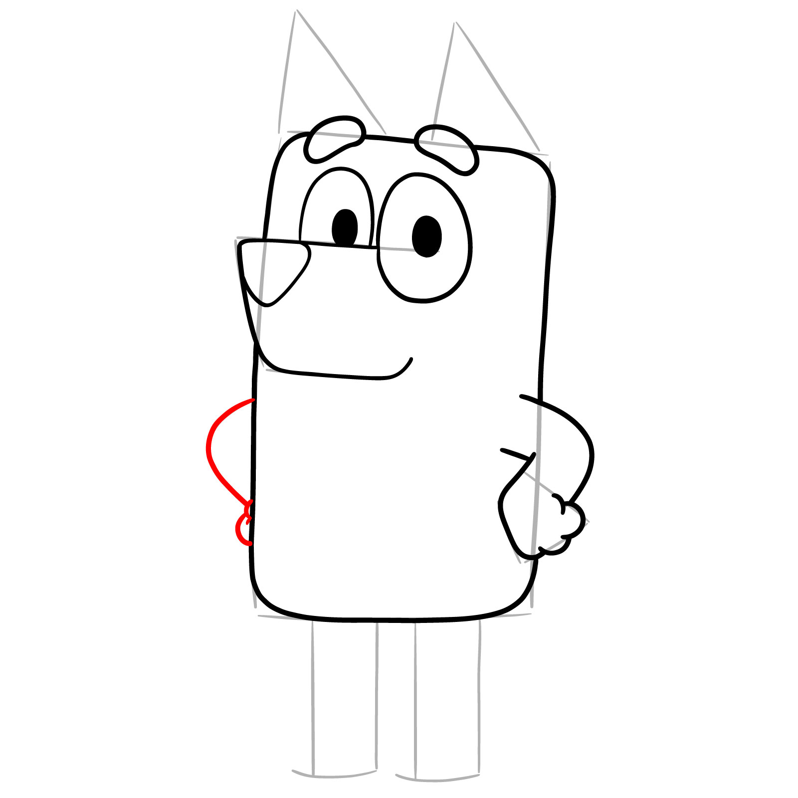 How to Draw Bandit Heeler - step 10