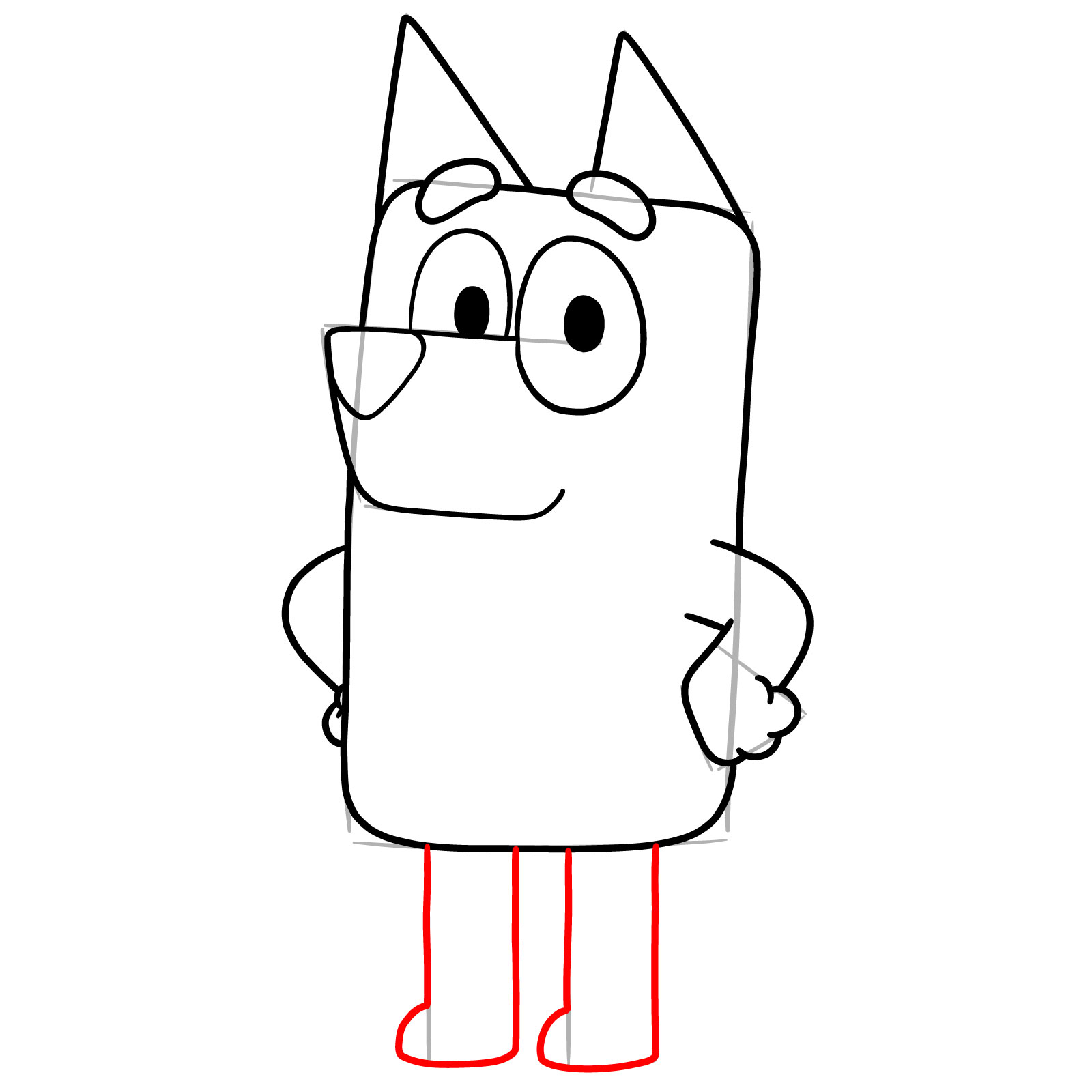 How to Draw Bandit Heeler - step 12