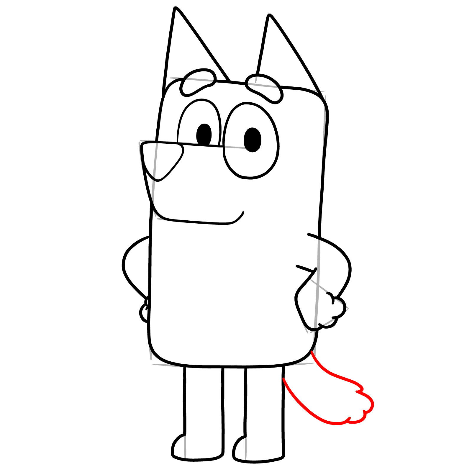 How to Draw Bandit Heeler - step 13