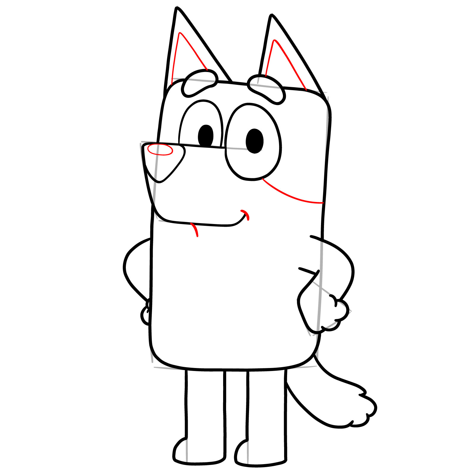 How to Draw Bandit Heeler - step 14