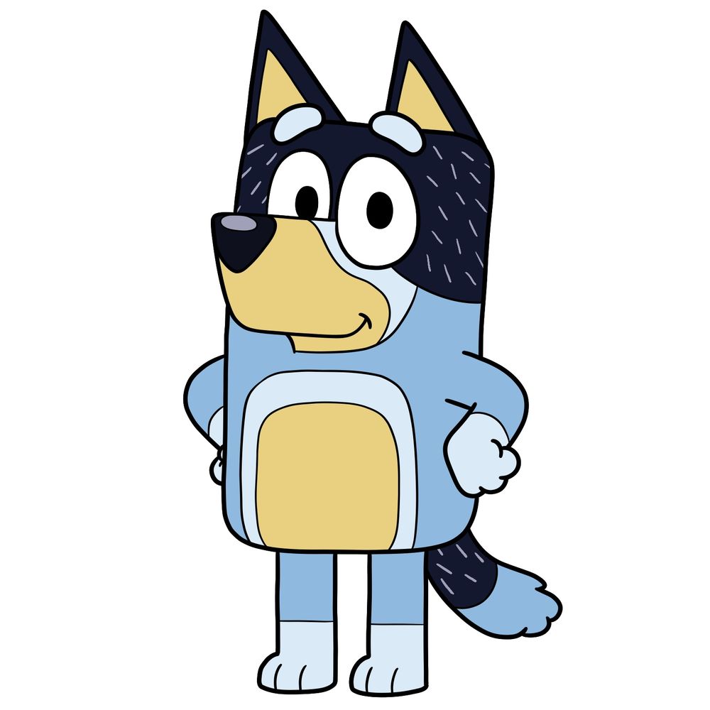 Bandit Heeler Drawing Guide: How to Draw Bluey and Bingo’s Dad