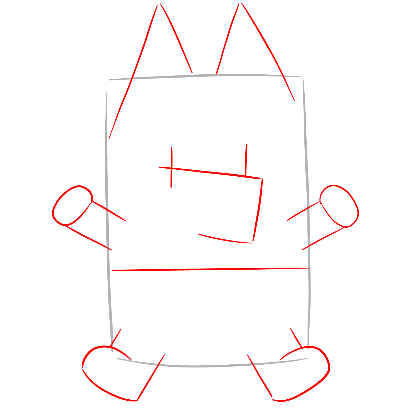 How to Draw Baby Bingo Heeler - step 02