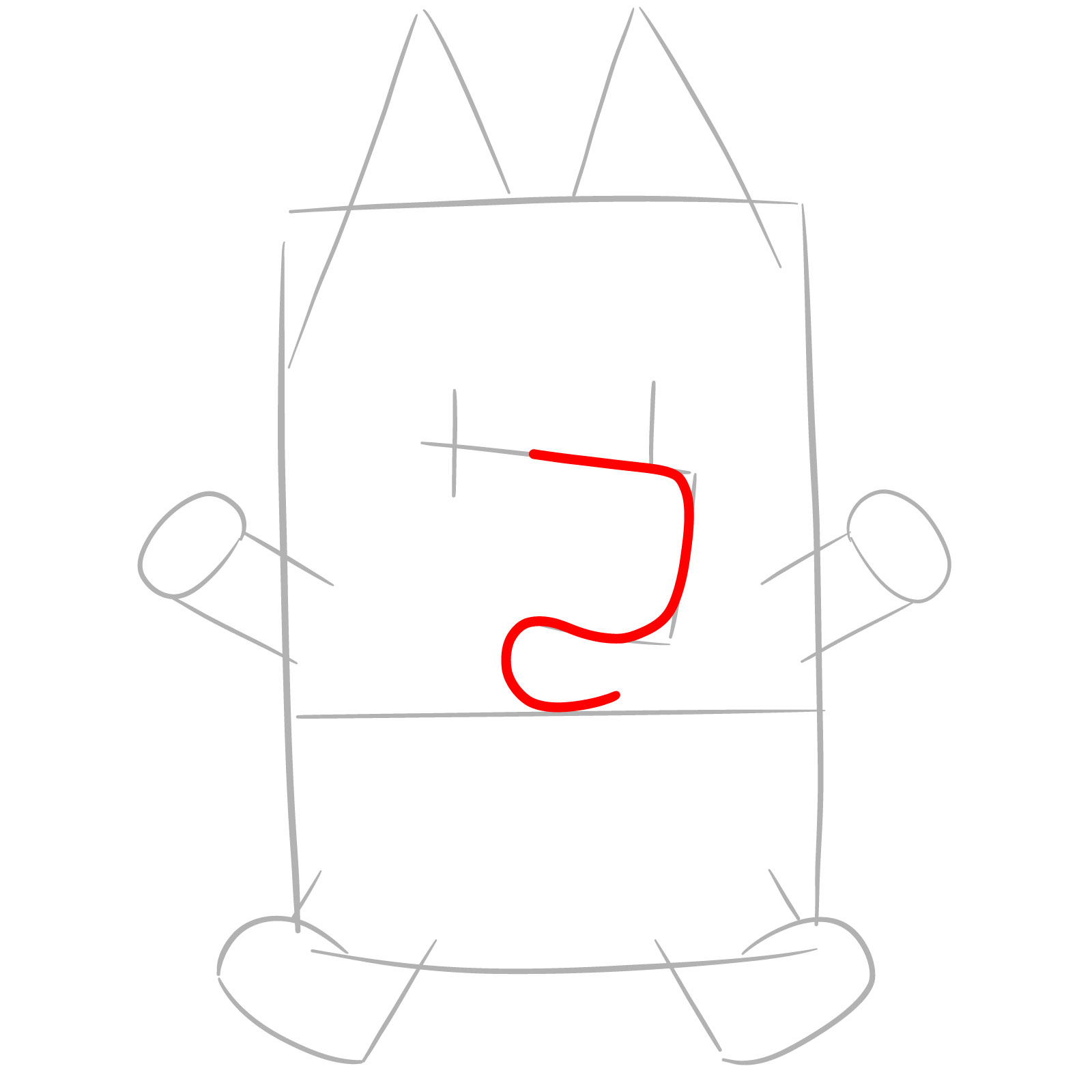 How to Draw Baby Bingo Heeler - step 03