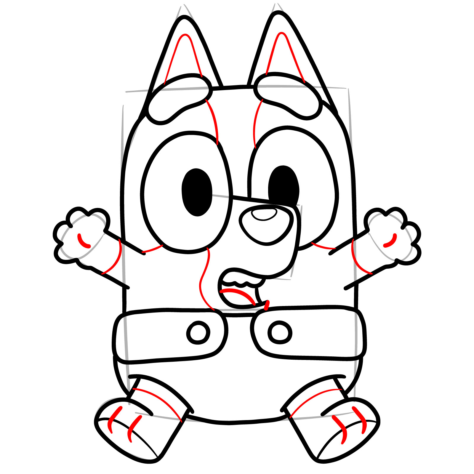 How to Draw Baby Bingo Heeler - step 14