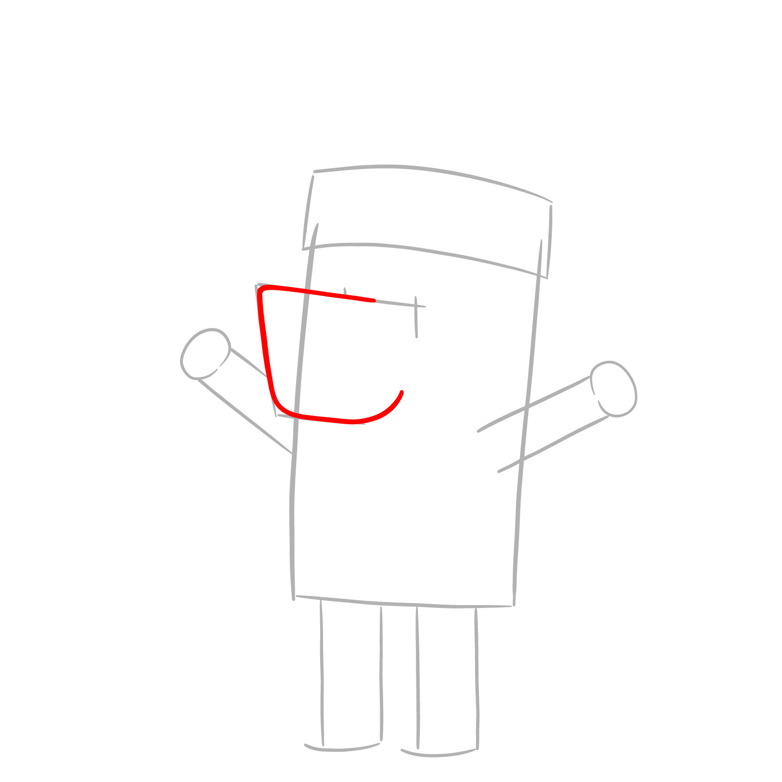 How to Draw Bluey in a Chef Hat - step 03