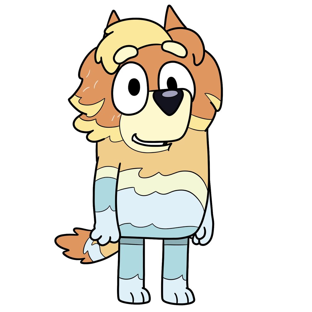 How to Draw Uncle Rad From Bluey: Radley Heeler Drawing