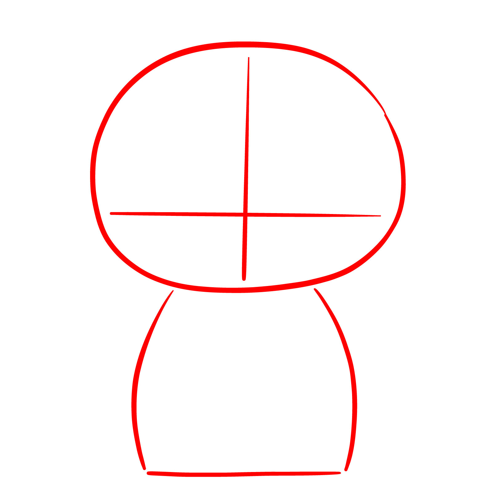 How to Draw Mimmy in Orange Overalls - step 01