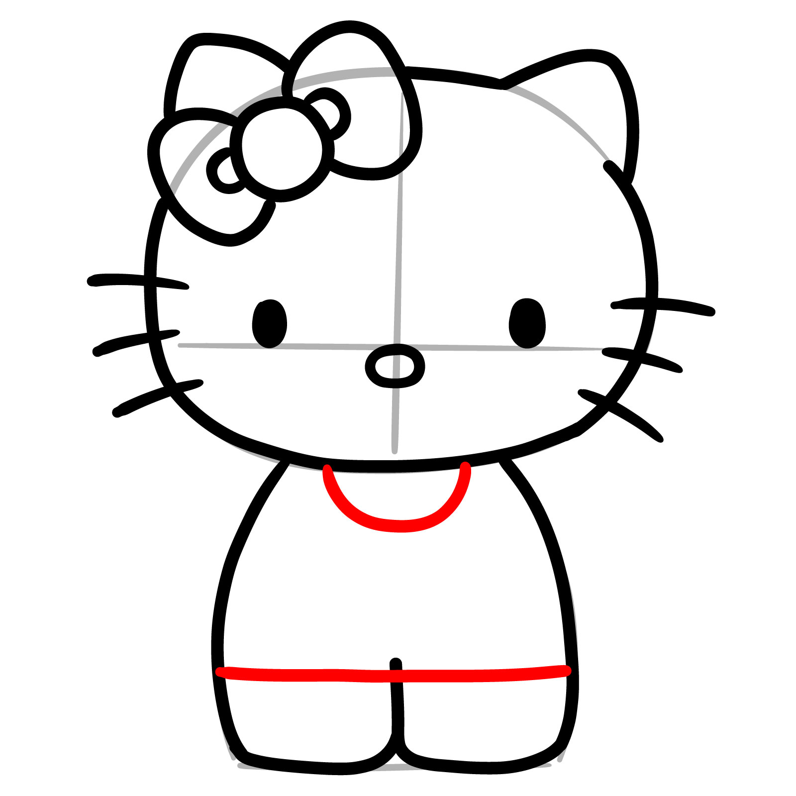 How to Draw Mimmy in Orange Overalls - step 07