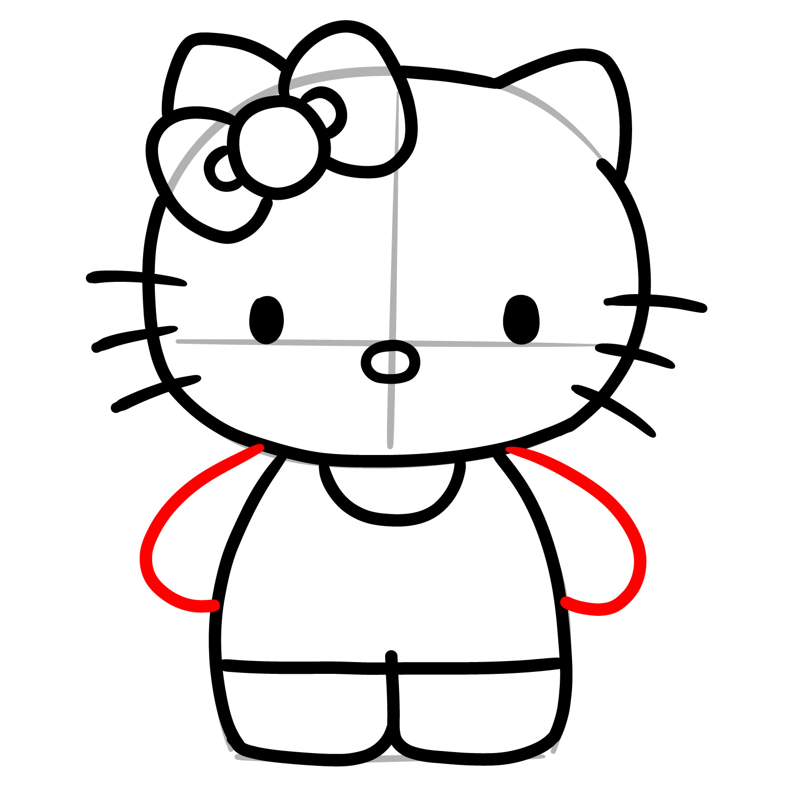 How to Draw Mimmy in Orange Overalls - step 08