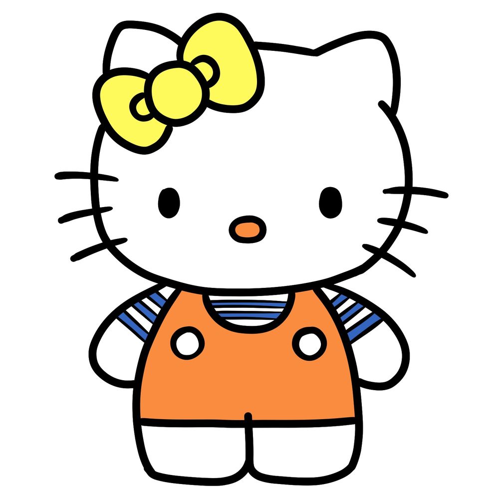 How to Draw Mimmy White – Hello Kitty’s Twin Sister
