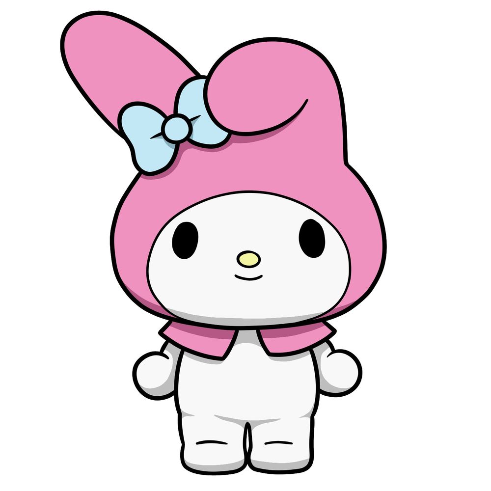 How to Draw My Melody from Onegai My Melody: Sanrio Character
