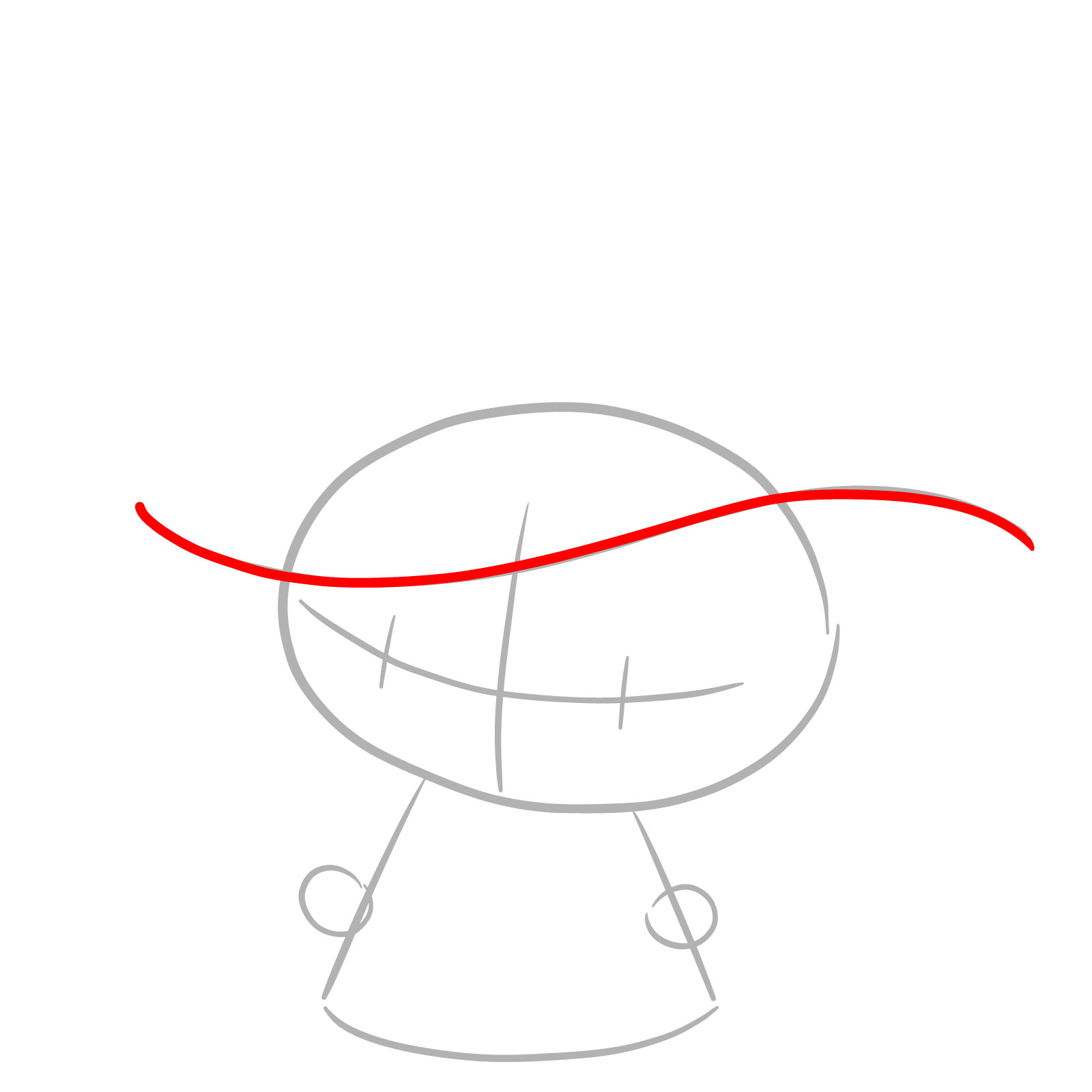 How to Draw Kuromi for Halloween - step 03