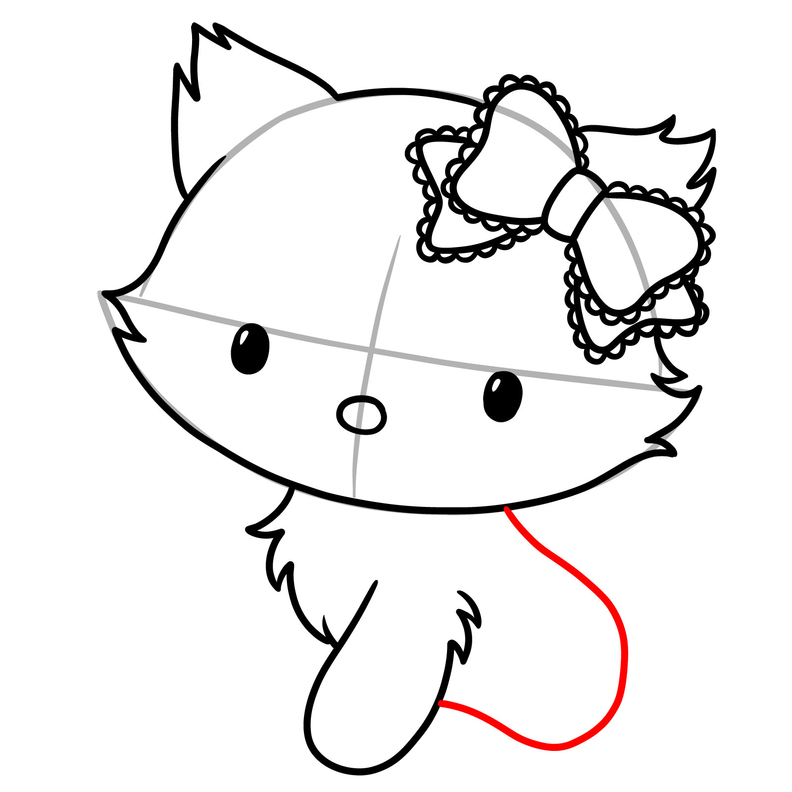 How to Draw Charmmy Kitty - step 09